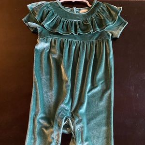 Green Velvet One Piece